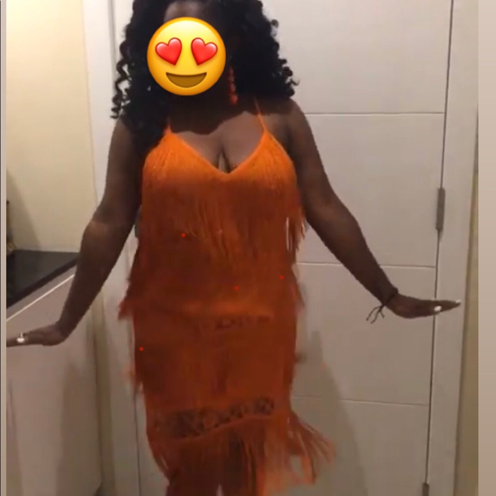 ASOS Fringe and Lace Bodycon Dress